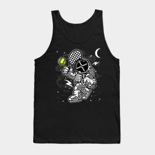 Astronaut Tennis Ripple XRP Coin To The Moon Crypto Token Cryptocurrency Blockchain Wallet Birthday Gift For Men Women Kids Tank Top